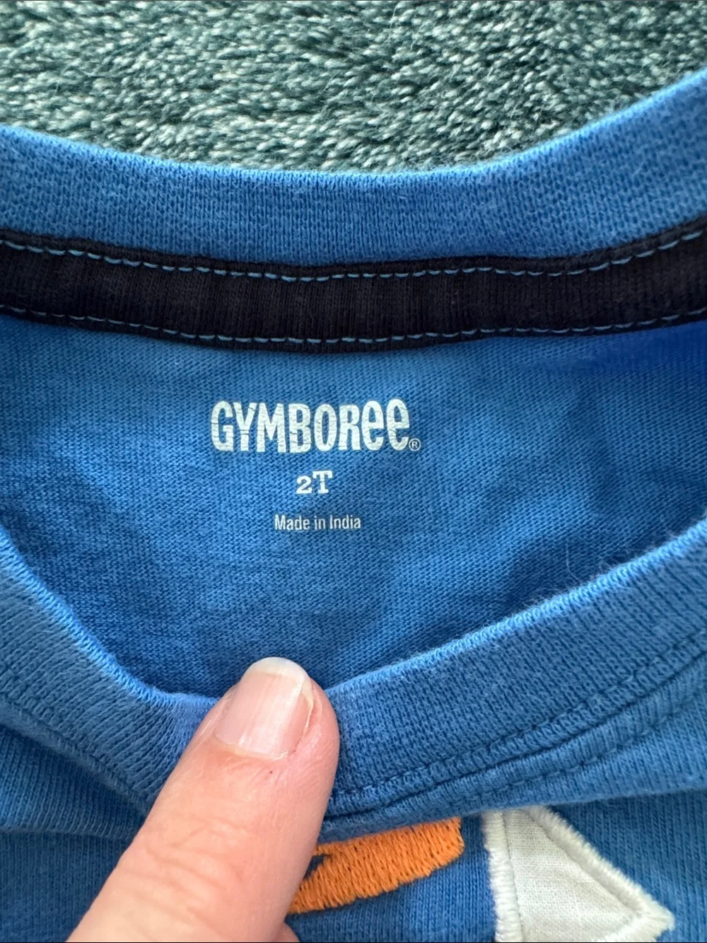 Gymboree Blue Short Sleeve Tee with Sailboat Applique